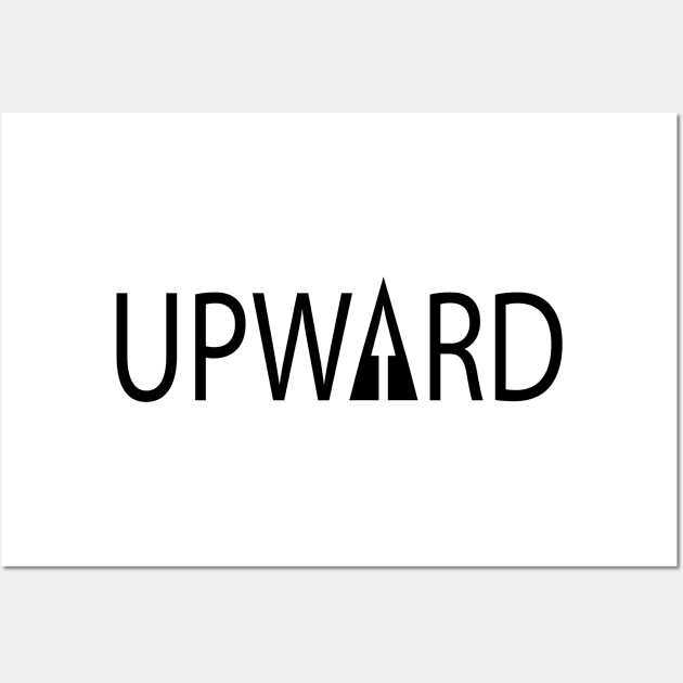 Upward typographic logo design Wall Art by It'sMyTime